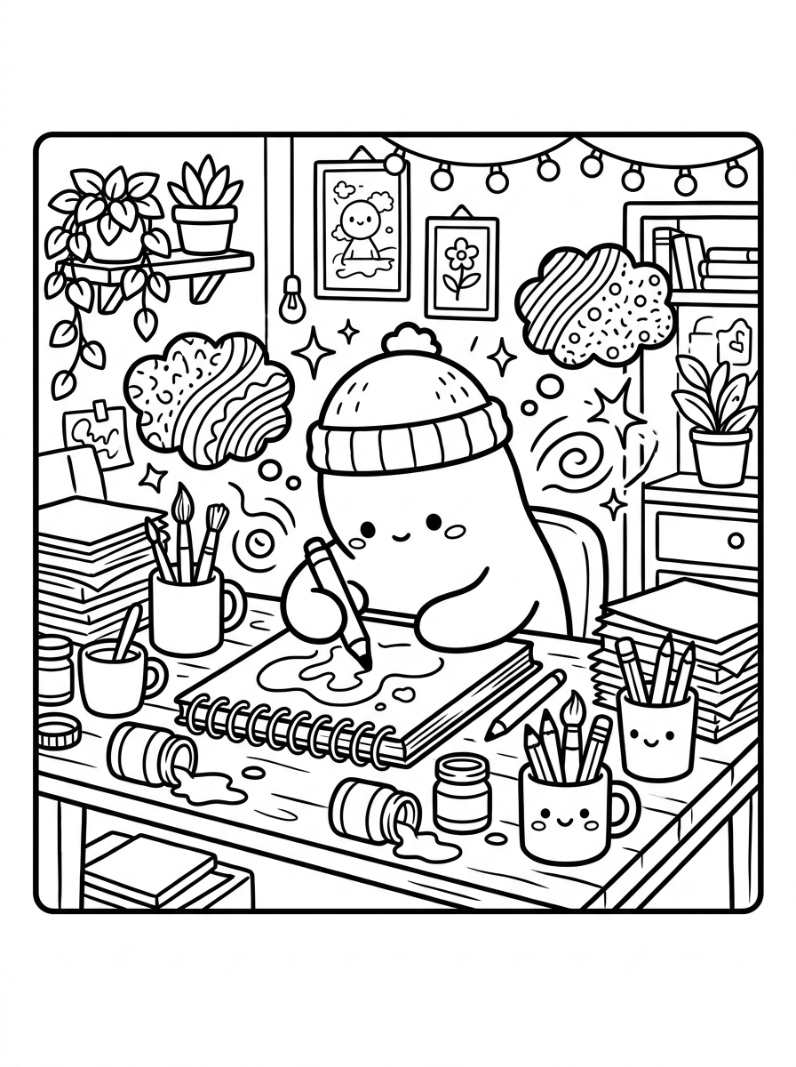 Creative Flow Coloring Page