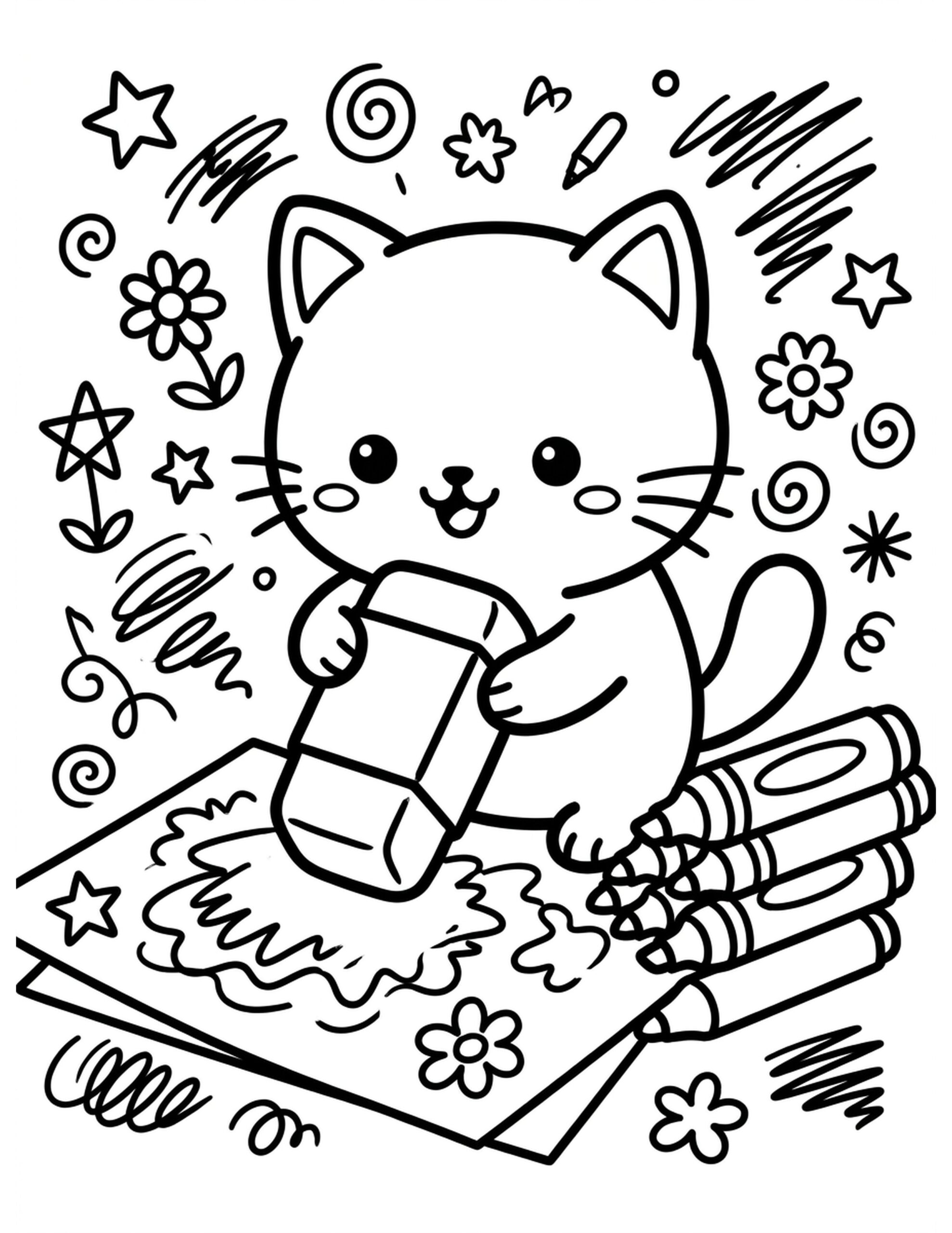 Fixing Marker Mistakes Coloring Page