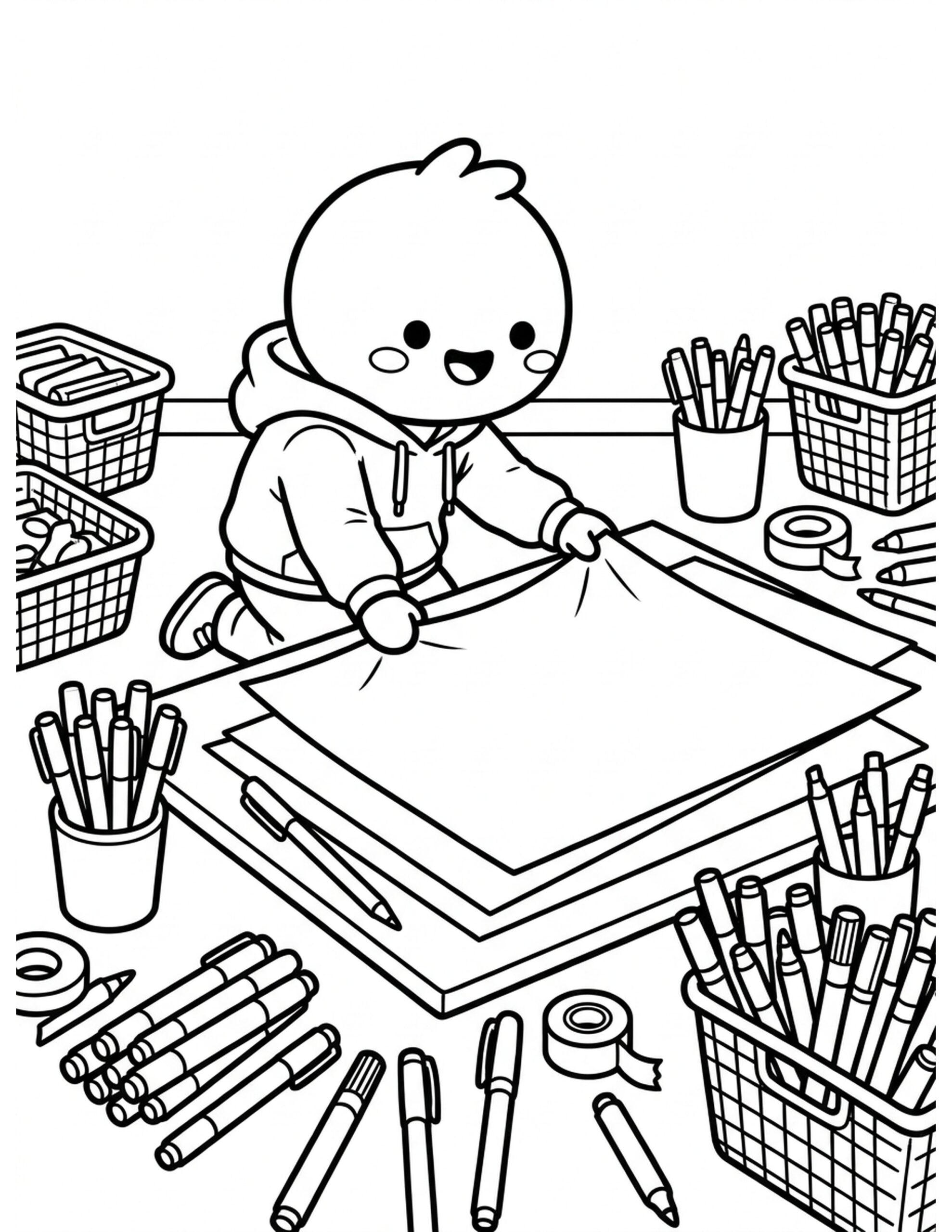 Protective Surfaces for Marker Use Coloring Page
