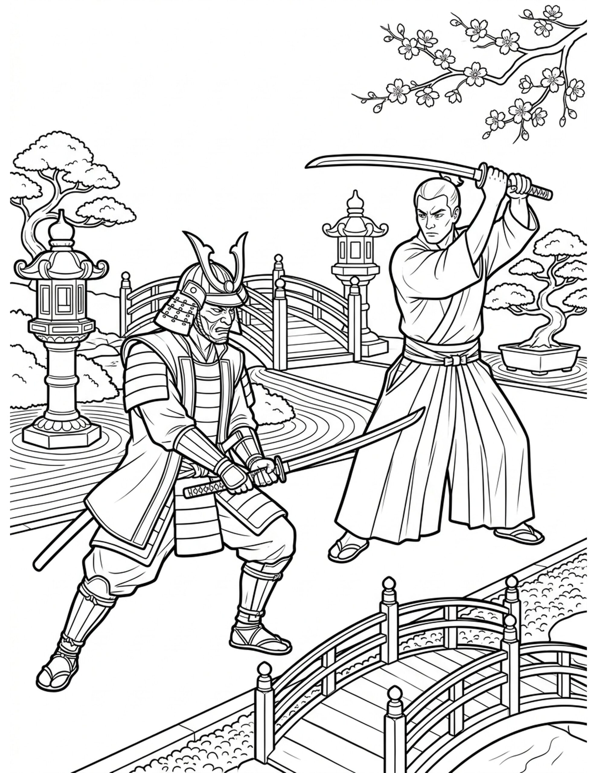 Samurai Showdown Coloring Page