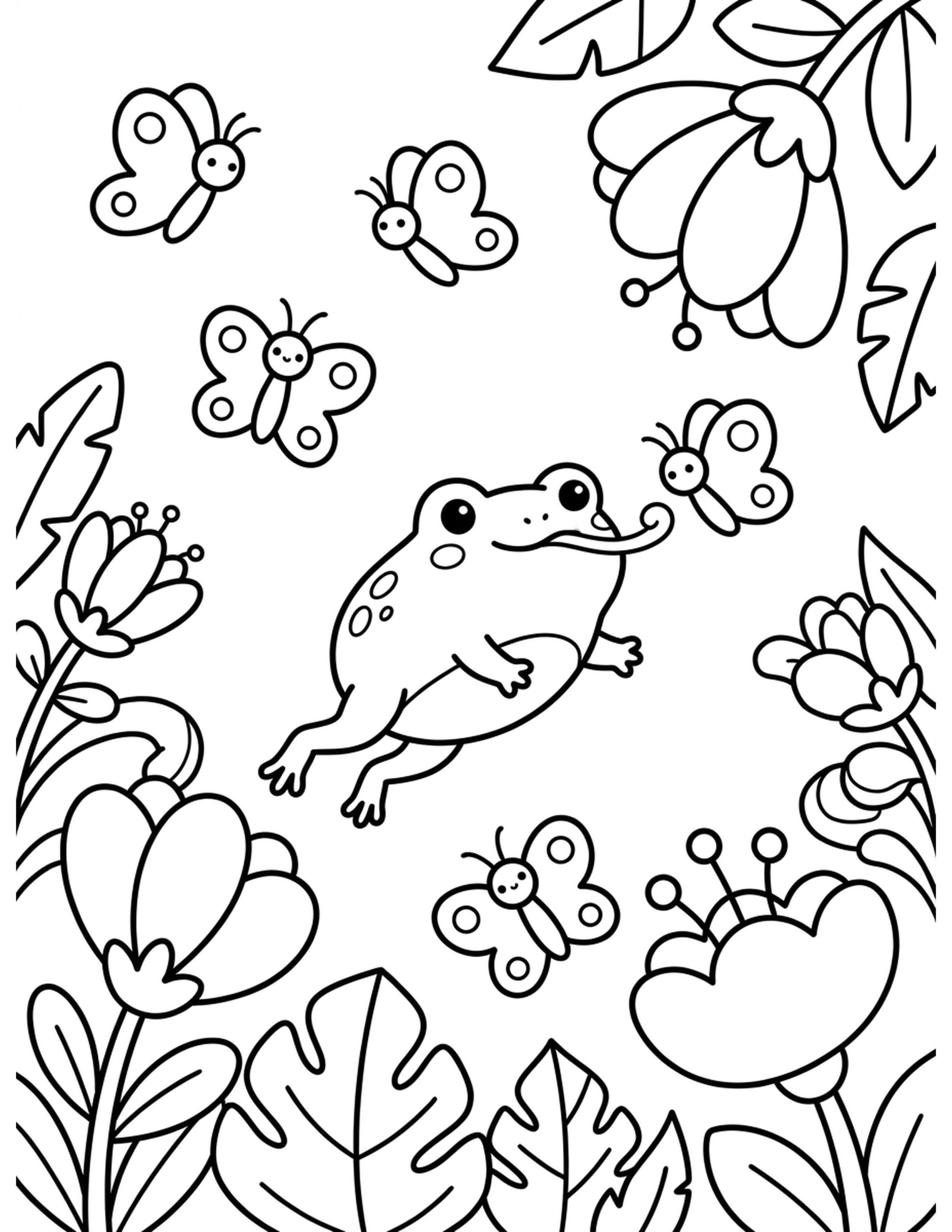 Butterfly Breeze Coloring Page