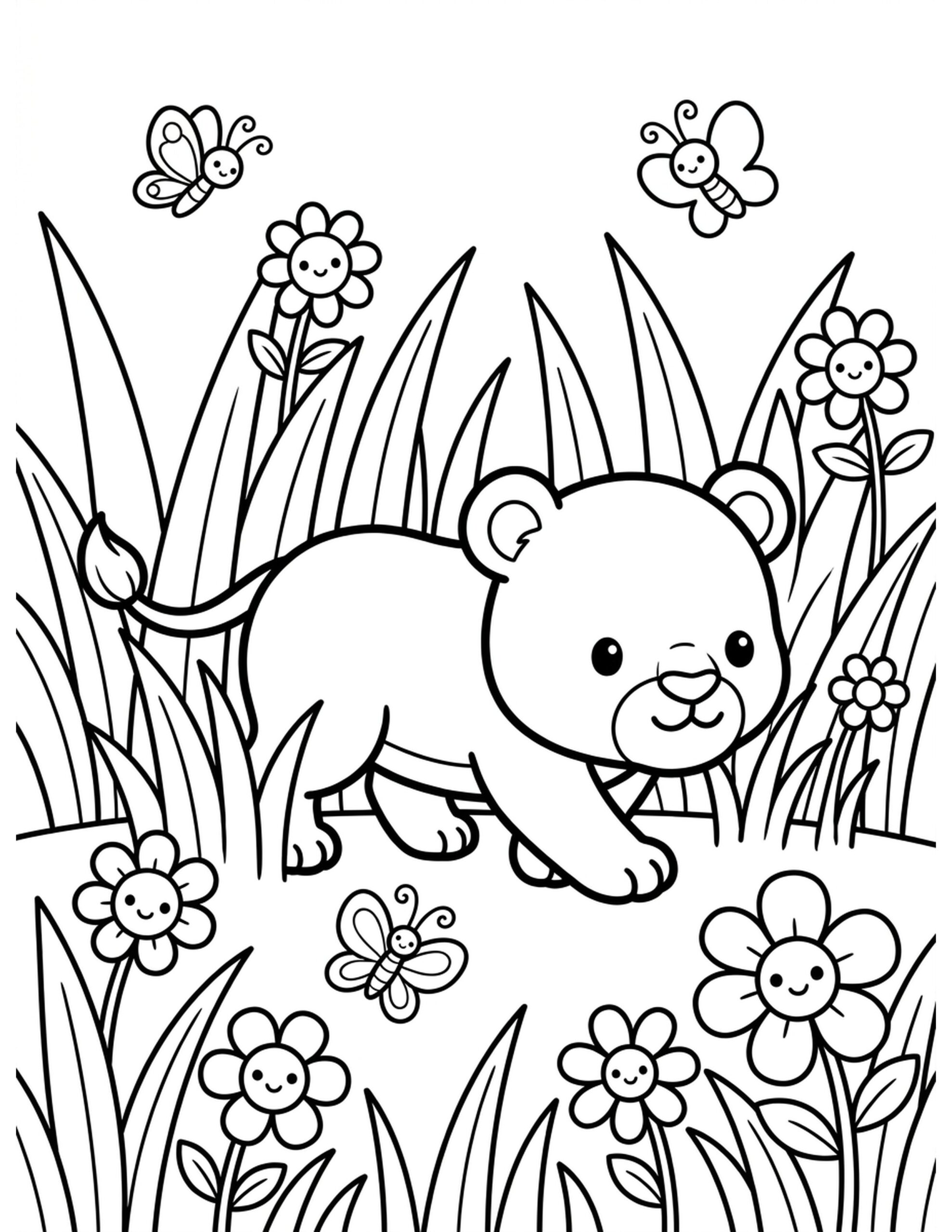 Prowling Lioness Coloring Page