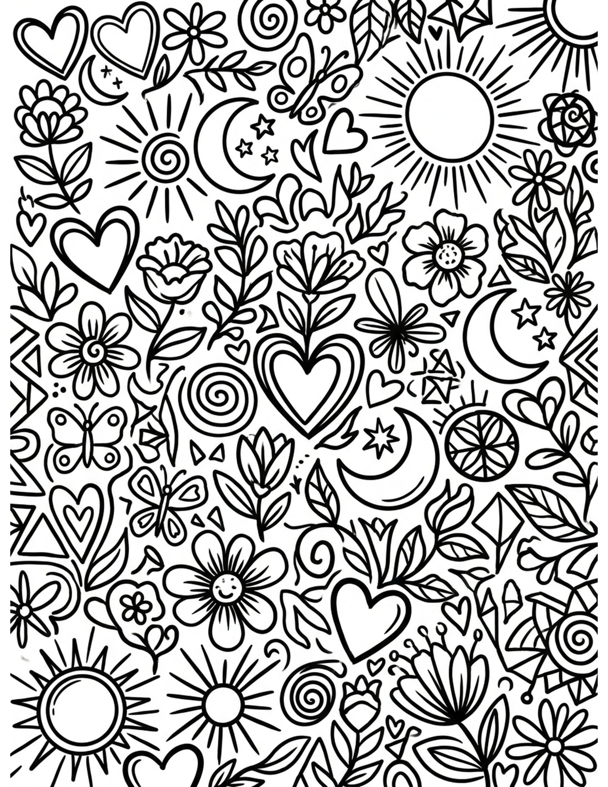 Inspirational Quote Collection Coloring Page