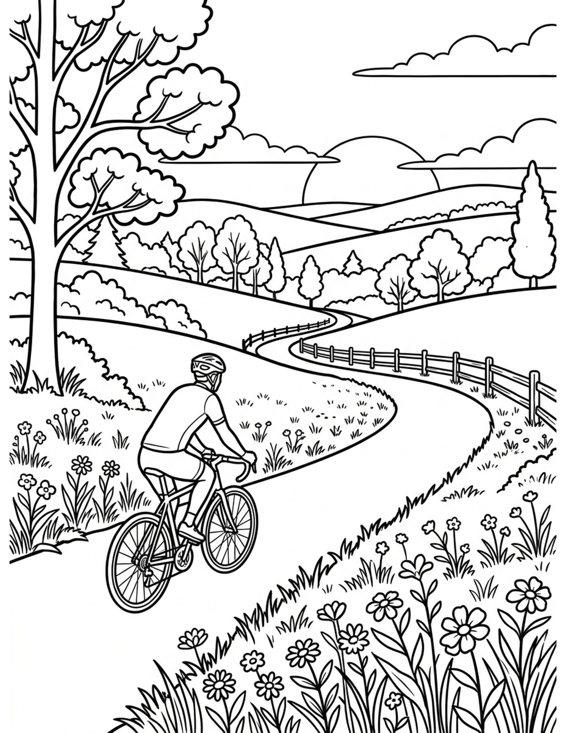 Nature's Harmony Coloring Page