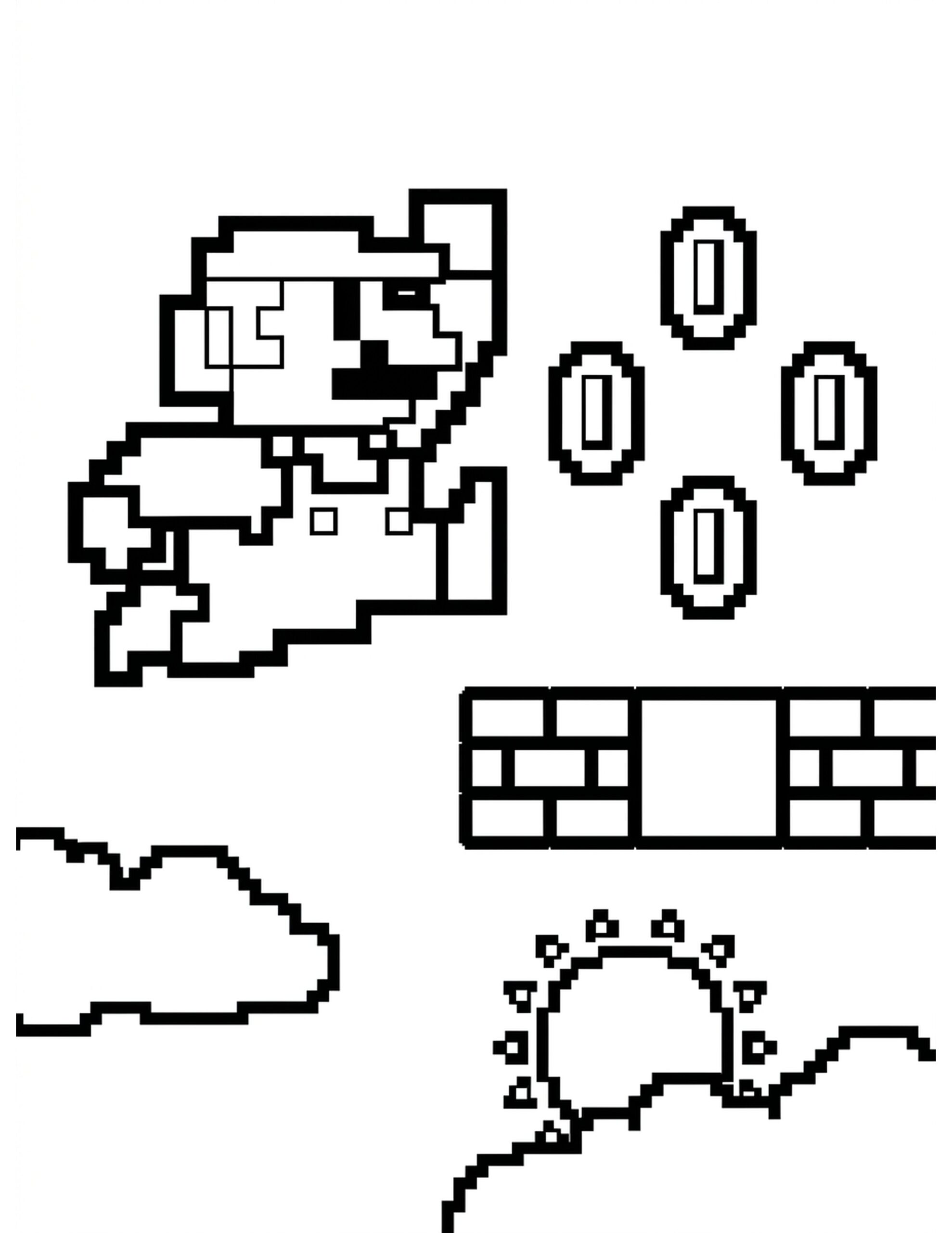 Collecting Coins Coloring Page