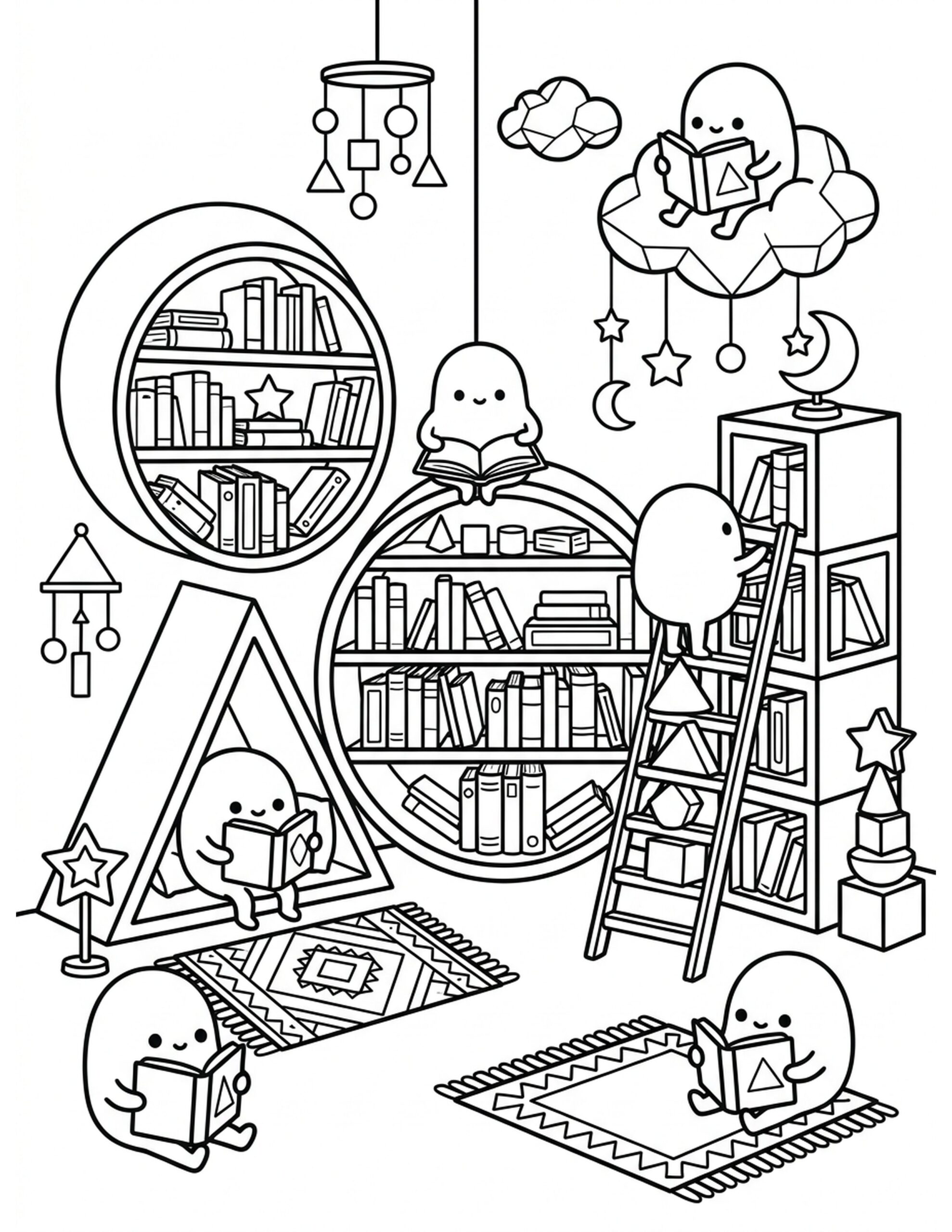 Shape Library Coloring Page