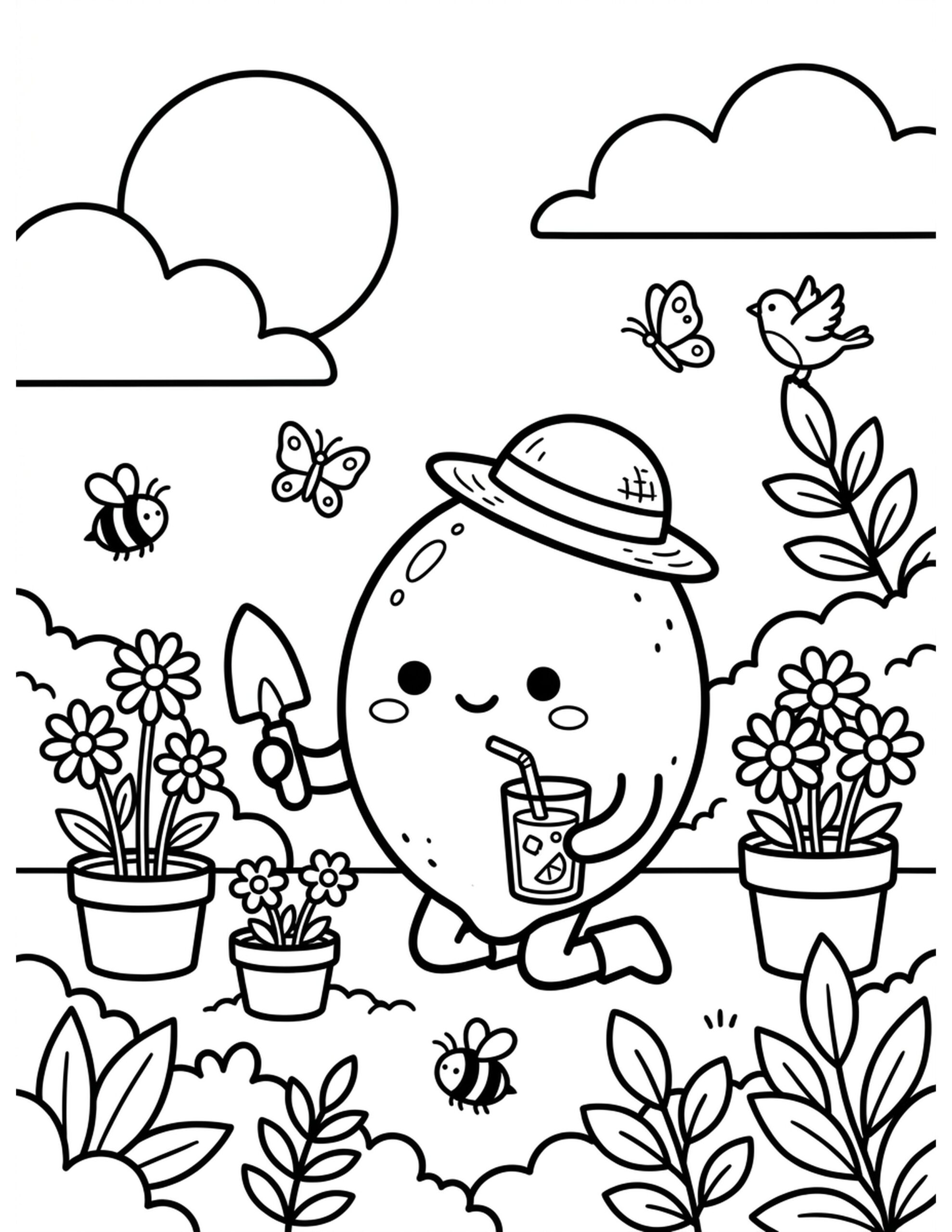 Lemonade Season Coloring Page