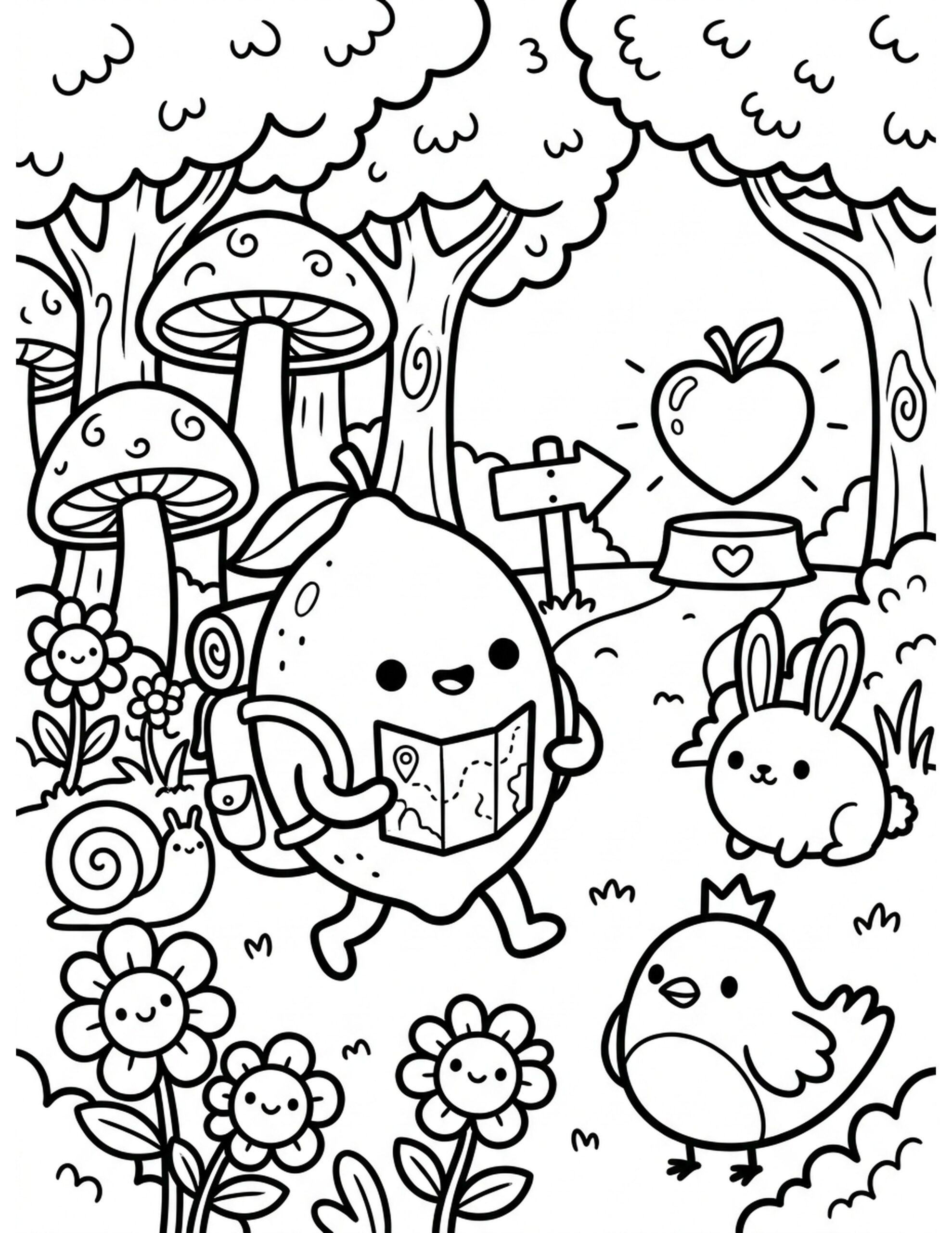 The Lemonade Quest Coloring Page