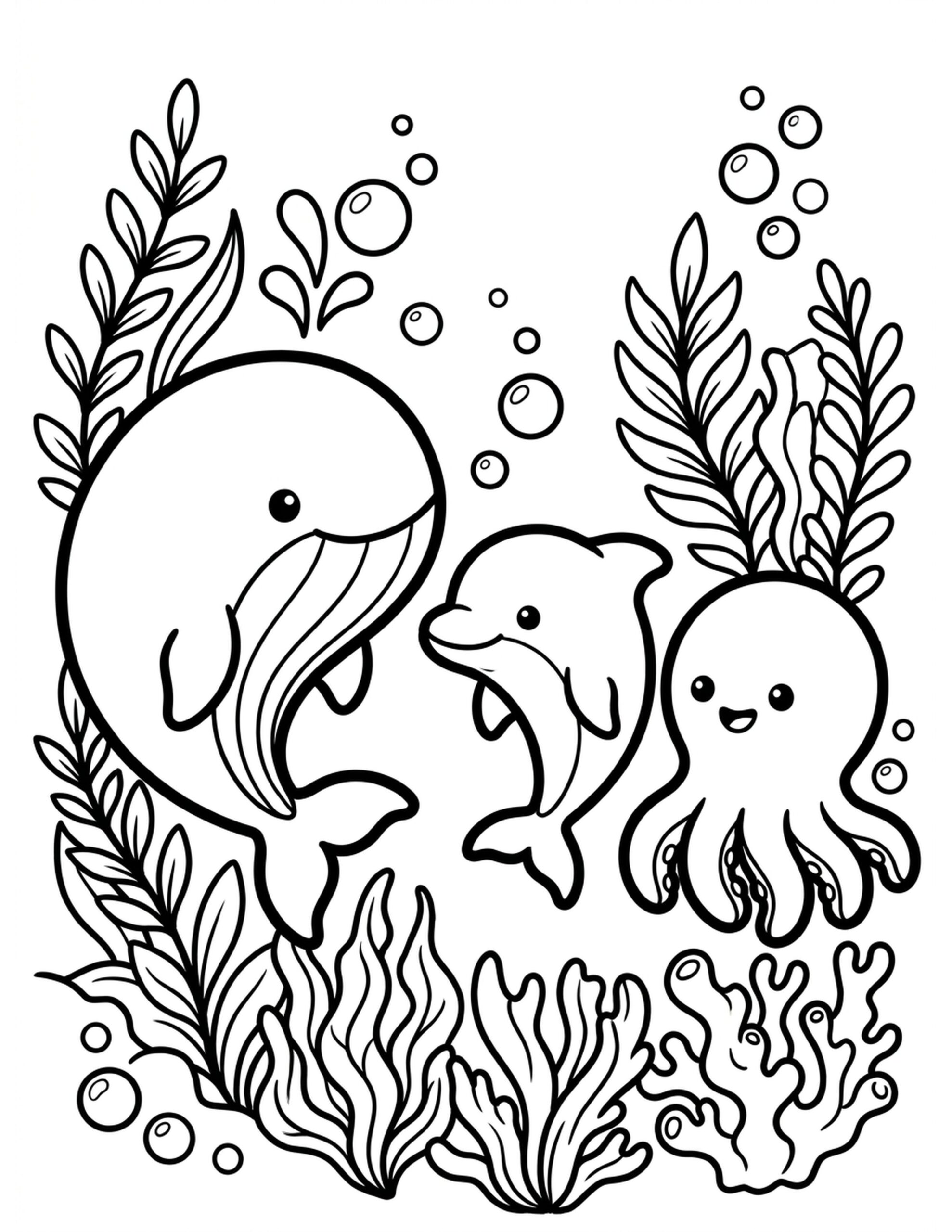 **Friendly Encounters** Coloring Page