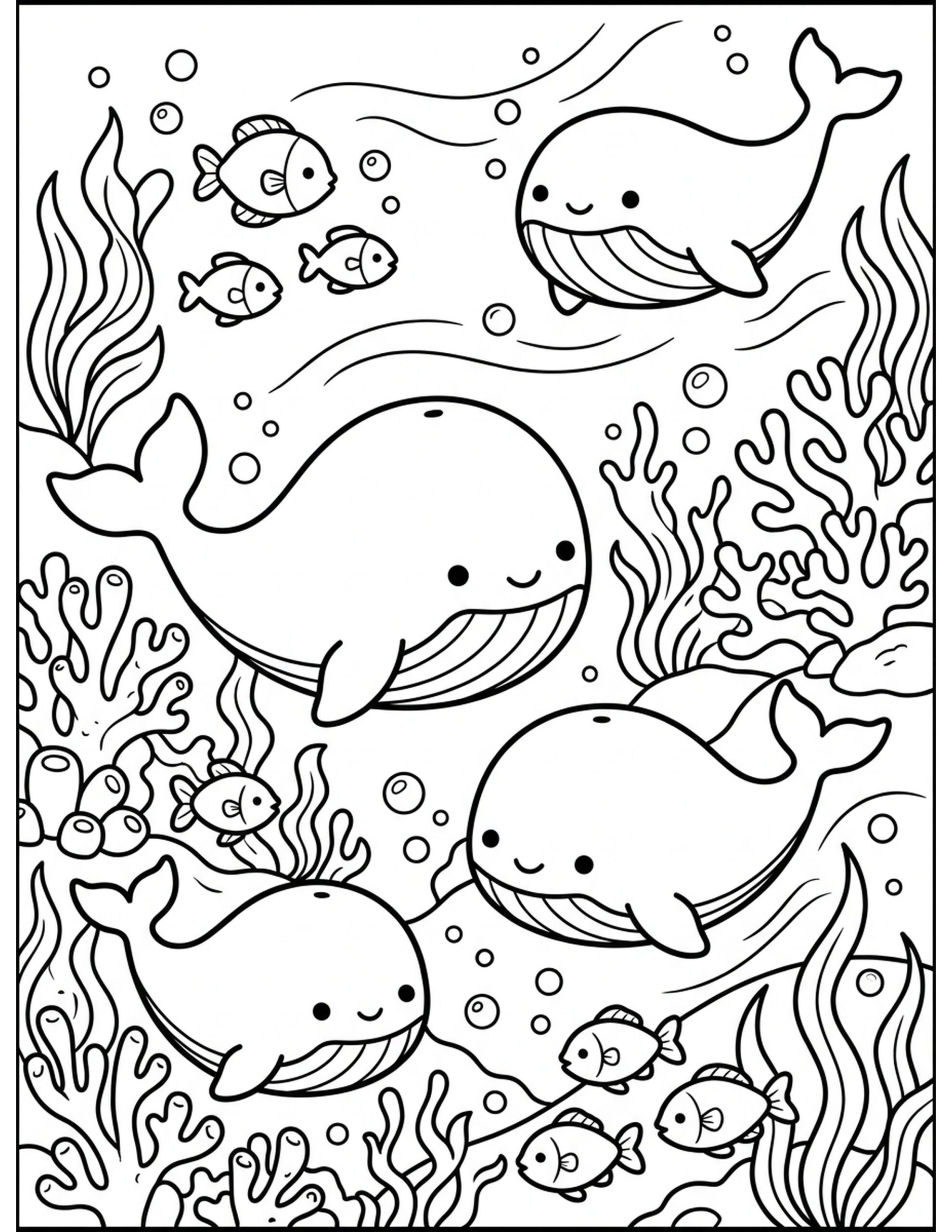 **Underwater Adventure** Coloring Page