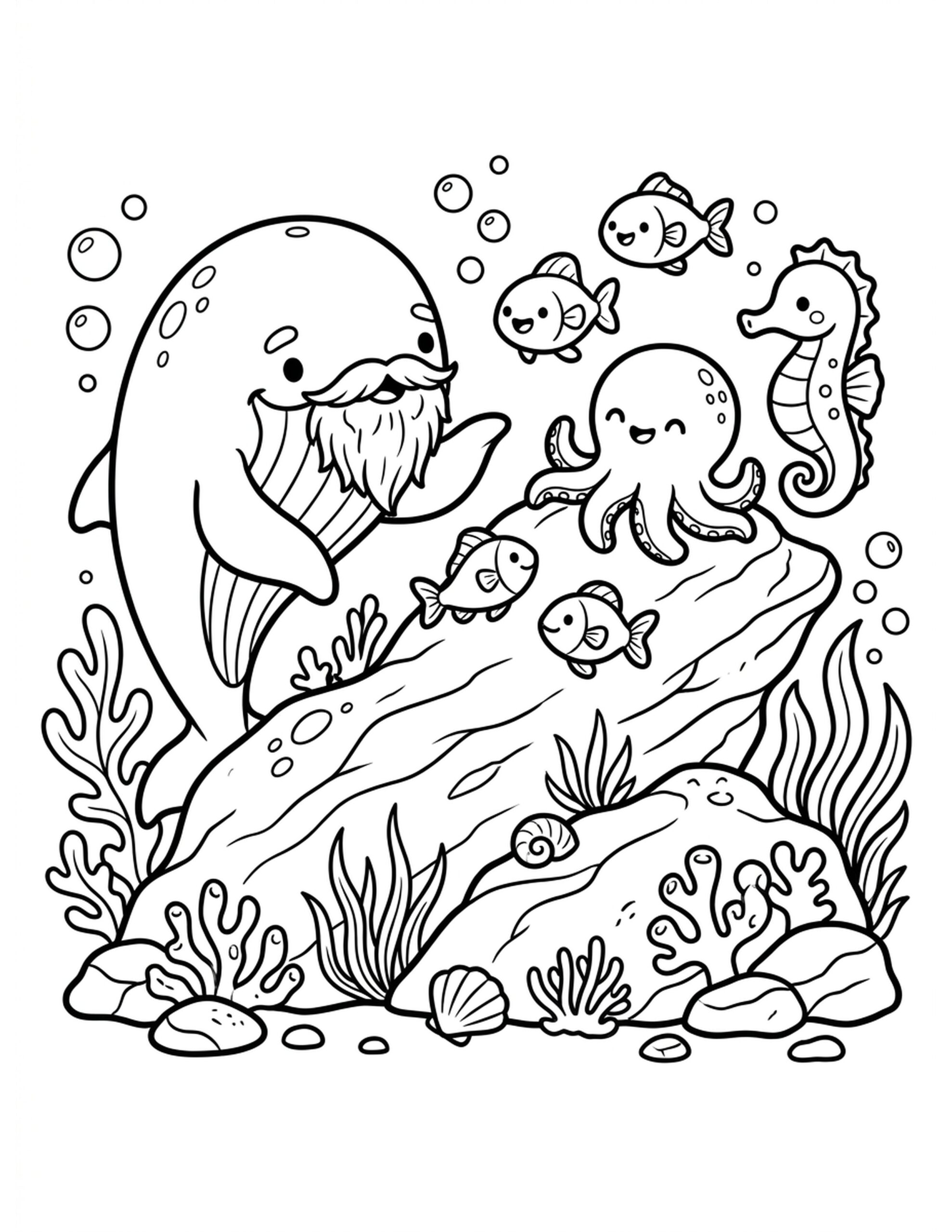 **Tales of the Sea** Coloring Page